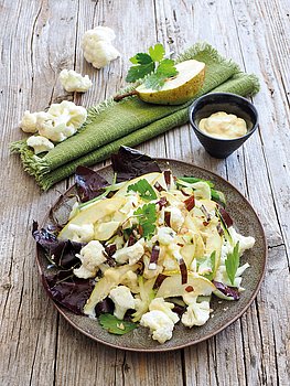 Birnen Karfiol Salat