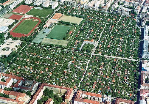 Luftaufnahme Kleingarten Schmelz